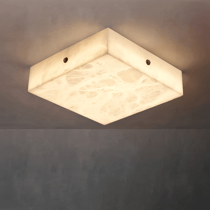 Square Alabaster Ceiling Light - Simprolos