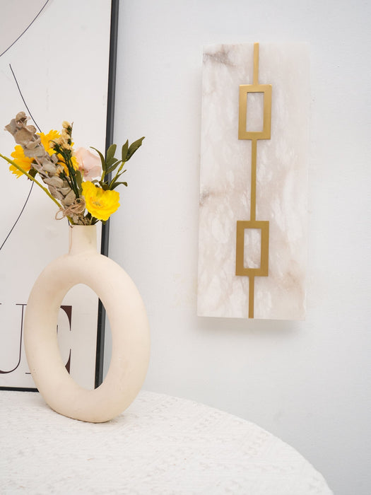 Square Alabaster Wall Lamp - Simprolos