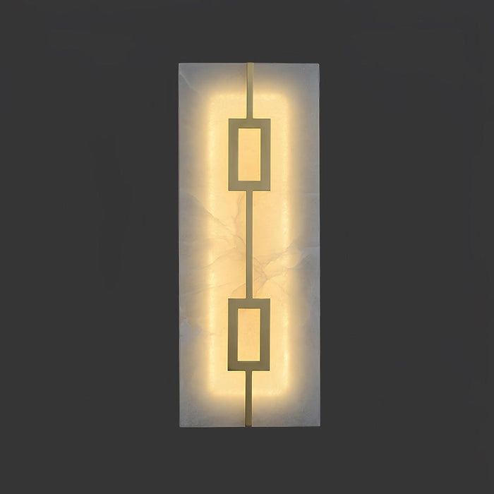Square Alabaster Wall Lamp - Simprolos