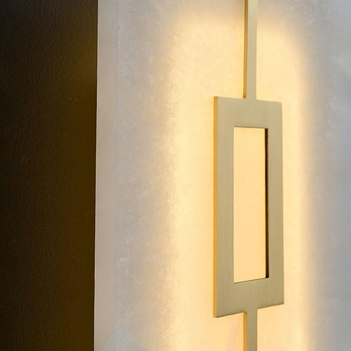 Square Alabaster Wall Lamp - Simprolos