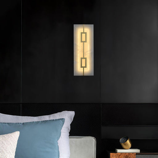 Square Alabaster Wall Lamp - Simprolos
