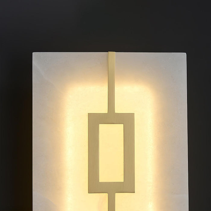 Square Alabaster Wall Lamp - Simprolos