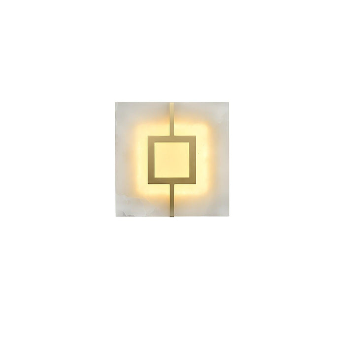 Square Alabaster Wall Lamp - Simprolos