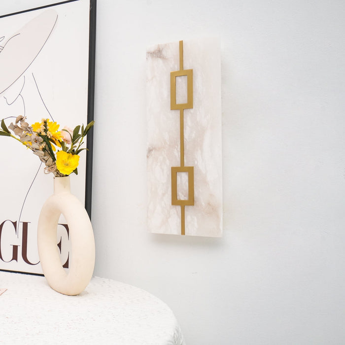 Square Alabaster Wall Lamp - Simprolos