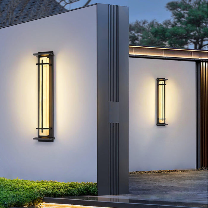 Square Outdoor Alabaster Wall Light - Simprolos