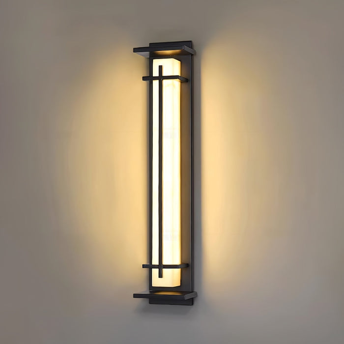 Square Outdoor Alabaster Wall Light - Simprolos