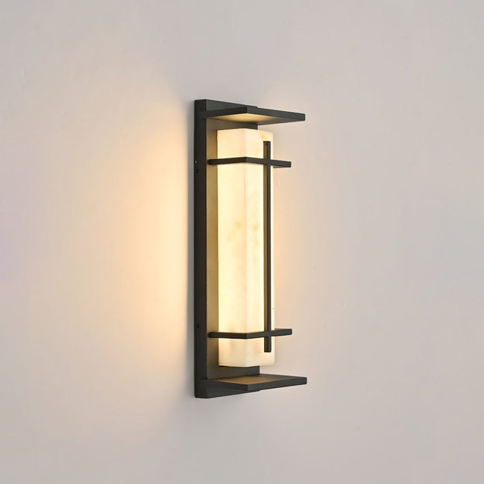 Square Outdoor Alabaster Wall Light - Simprolos