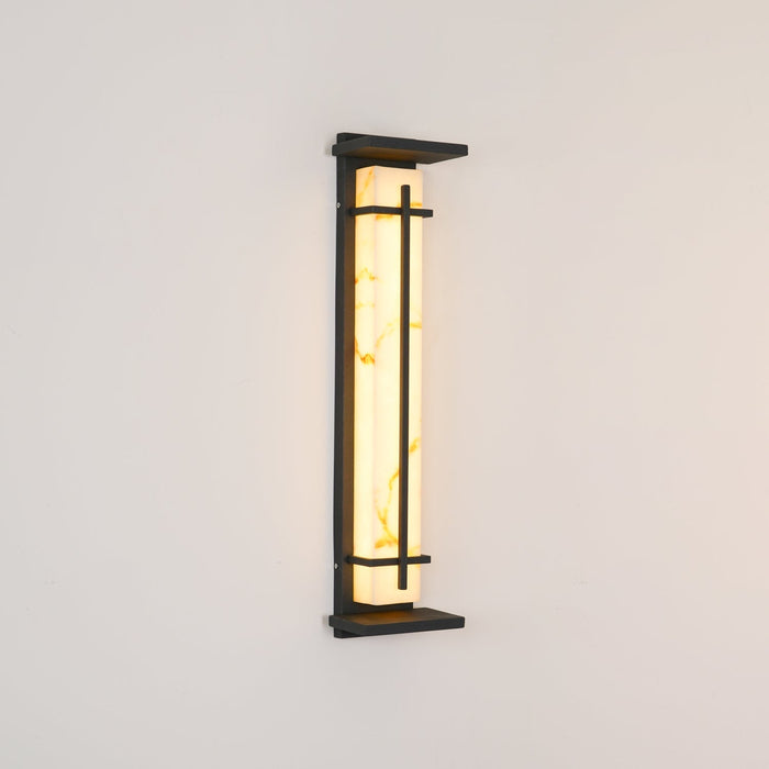 Square Outdoor Alabaster Wall Light - Simprolos