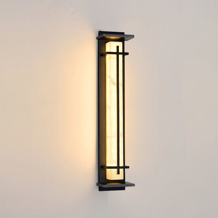 Square Outdoor Alabaster Wall Light - Simprolos
