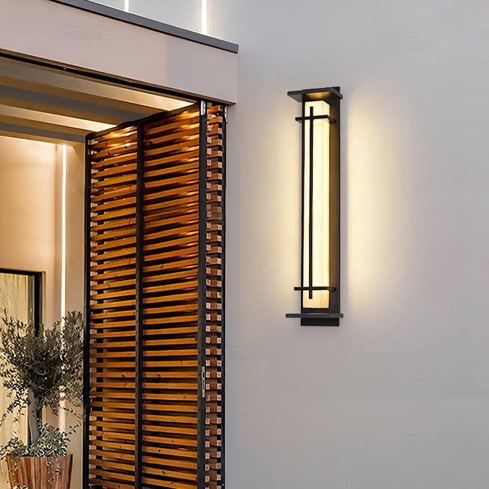 Square Outdoor Alabaster Wall Light - Simprolos