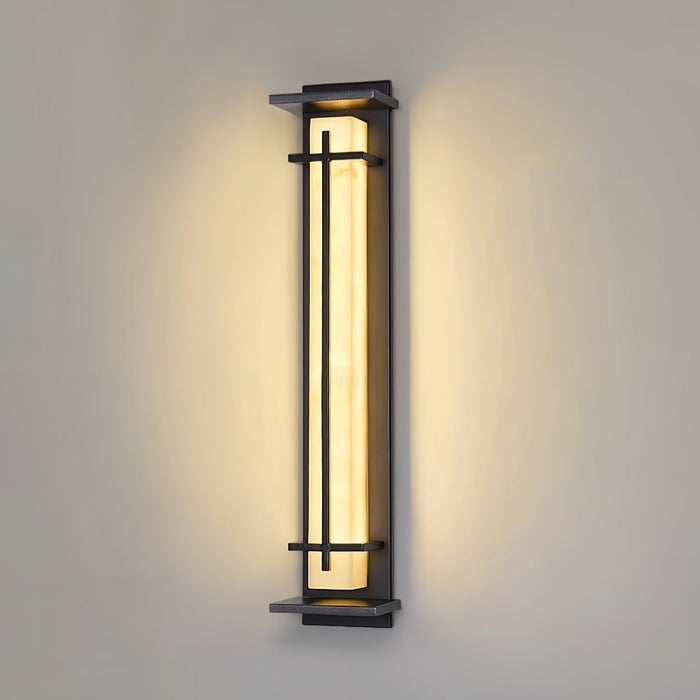 Square Outdoor Alabaster Wall Light - Simprolos