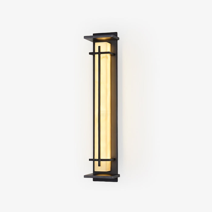 Square Outdoor Alabaster Wall Light - Simprolos