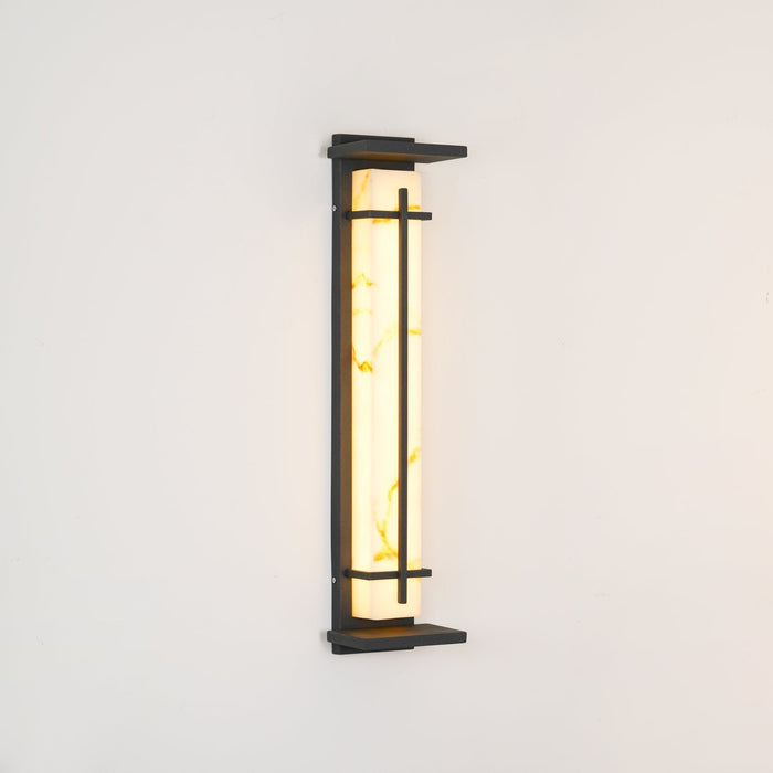 Square Outdoor Alabaster Wall Light - Simprolos