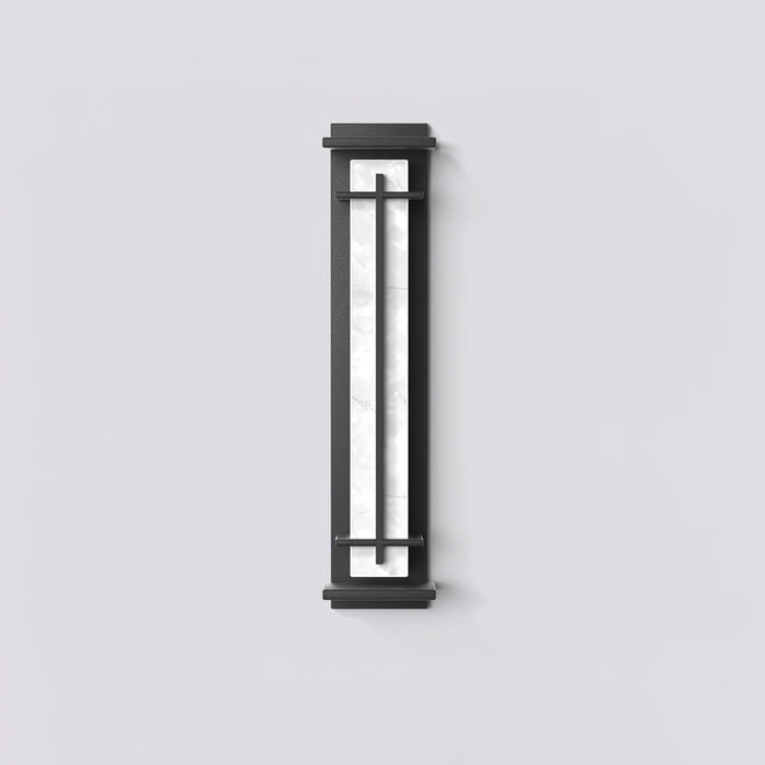 Square Outdoor Alabaster Wall Light - Simprolos