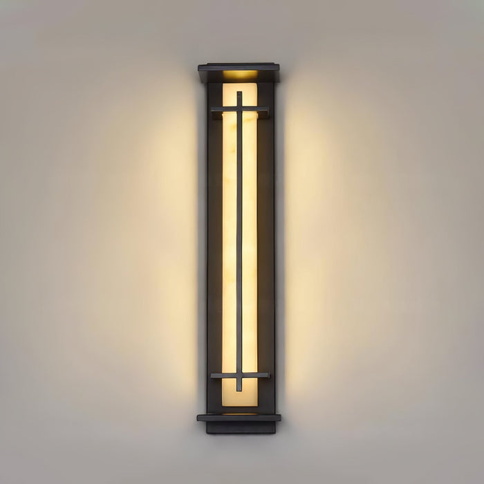 Square Outdoor Alabaster Wall Light - Simprolos