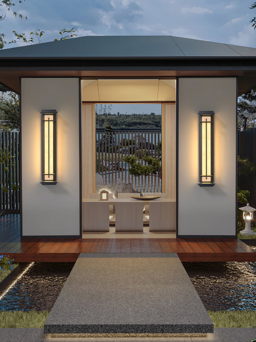 Square Outdoor Alabaster Wall Light - Simprolos