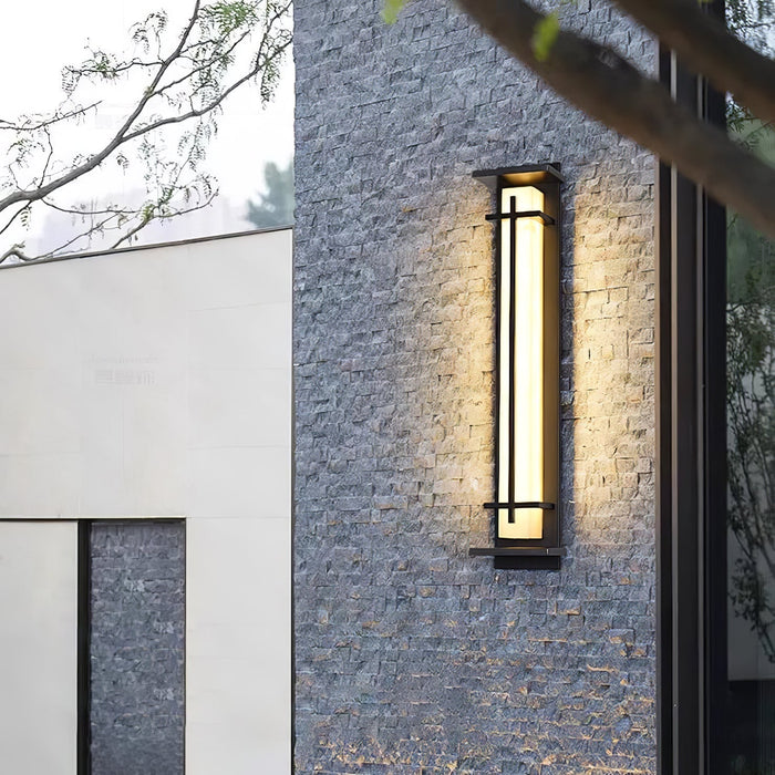 Square Outdoor Alabaster Wall Light - Simprolos