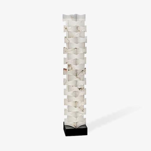 Stacked Alabaster Squares Floor Lamp - Simprolos