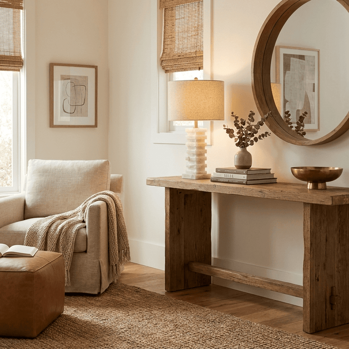 Stacked Alabaster Table Lamp - Simprolos