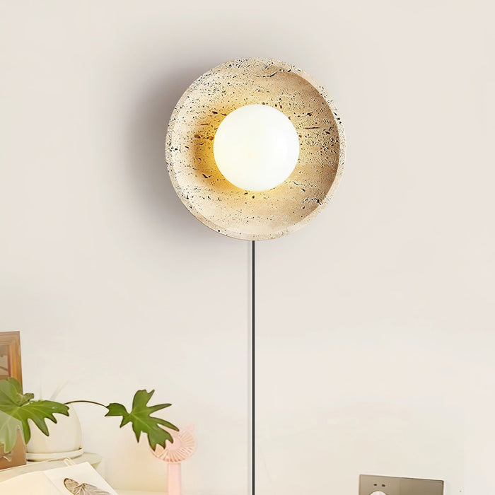 Stone Eclipse Plug - in Wall Light - Simprolos