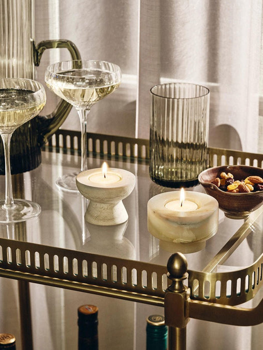 Stone Halo Candle Holder Set - Simprolos