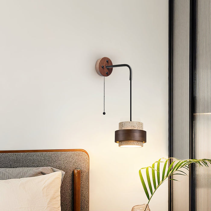 Stonova Travertine Wall Sconce - Simprolos