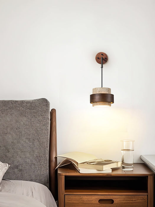 Stonova Travertine Wall Sconce - Simprolos