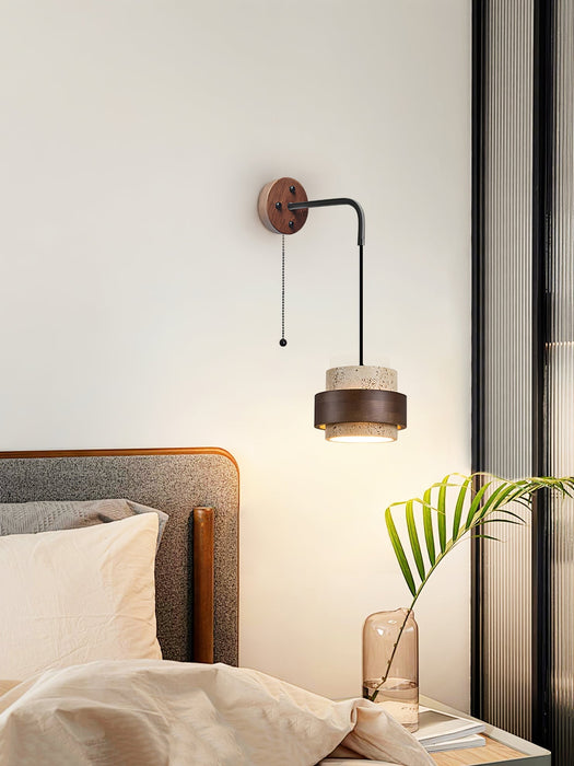 Stonova Travertine Wall Sconce - Simprolos