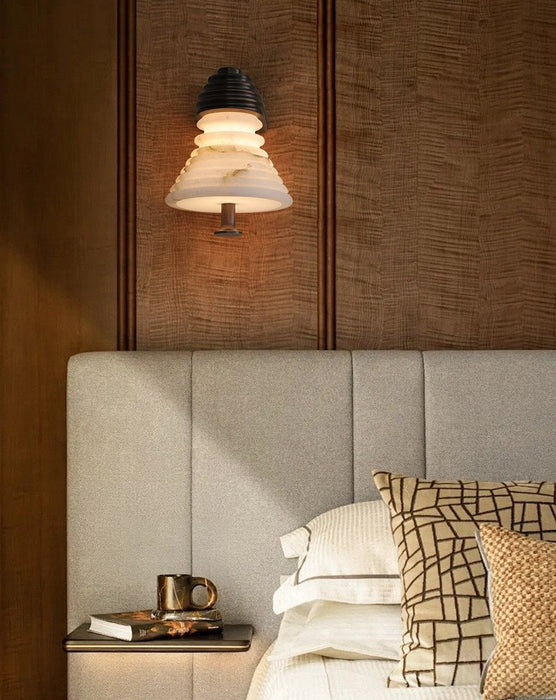 Strata Alabaster Wall Lamp - Simprolos