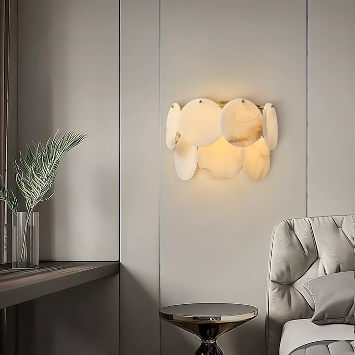 Strata Lumina Alabaster Wall Sconce - Simprolos