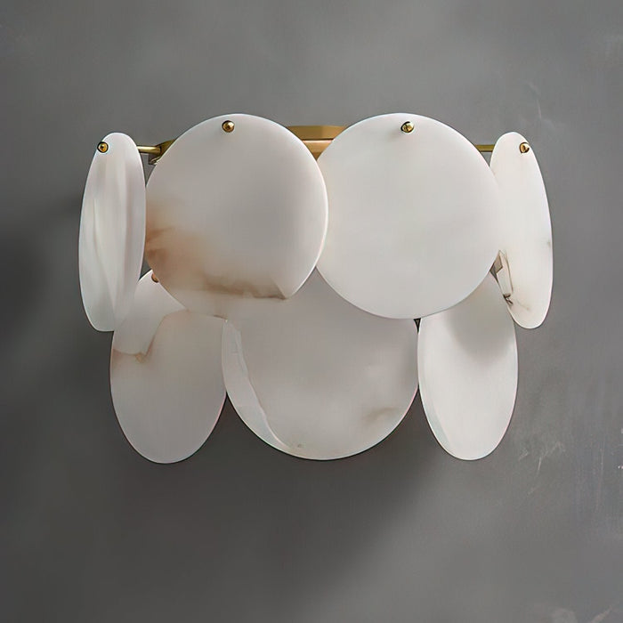 Strata Lumina Alabaster Wall Sconce - Simprolos