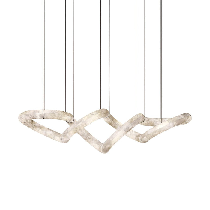 Streamlined Alabaster Pendant Lamp - Simprolos