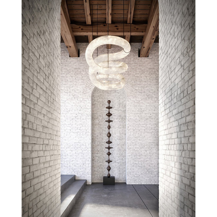 Streamlined Alabaster Pendant Lamp - Simprolos