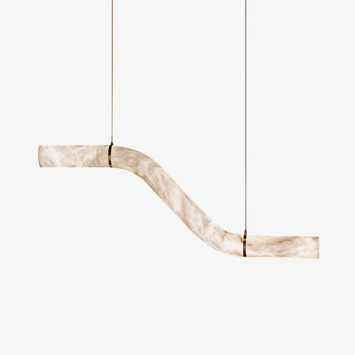 Streamlined Alabaster Pendant Lamp - Simprolos
