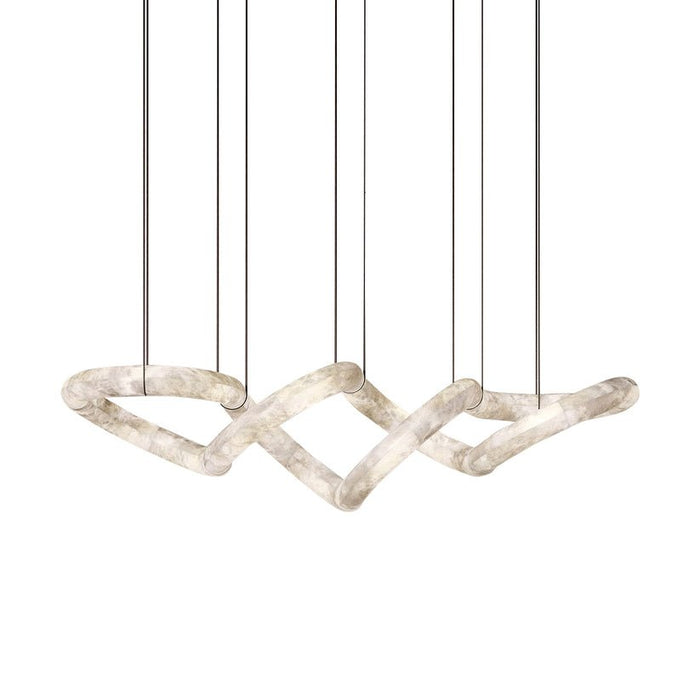 Streamlined Alabaster Pendant Lamp - Simprolos