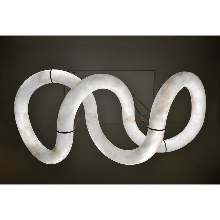 Streamlined Alabaster Pendant Lamp - Simprolos