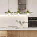 Stylish Hibiscus Flower Glass Pendant Light - Simprolos