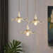 Stylish Hibiscus Flower Glass Pendant Light - Simprolos