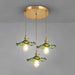 Stylish Hibiscus Flower Glass Pendant Light - Simprolos