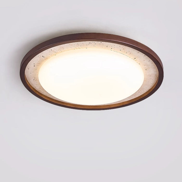 Stylish Travertine Ceiling Light Fixture for Modern Spaces - Simprolos