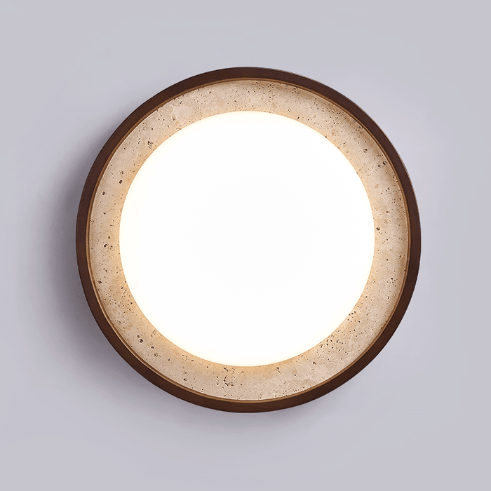 Stylish Travertine Ceiling Light Fixture for Modern Spaces - Simprolos