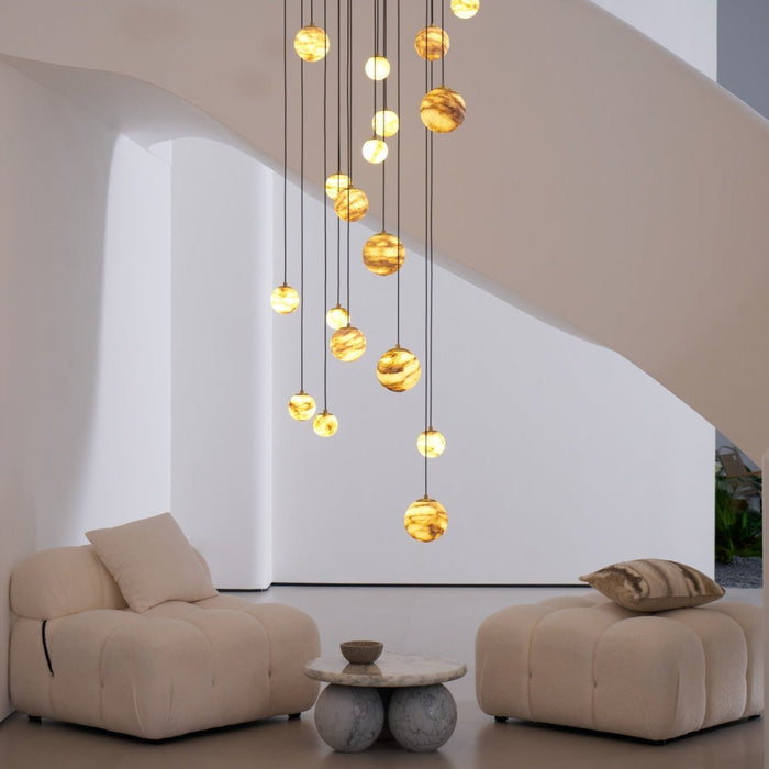 Sultana Alabaster Cluster Chandelier - Simprolos