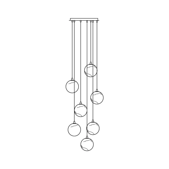 Sultana Alabaster Cluster Chandelier - Simprolos