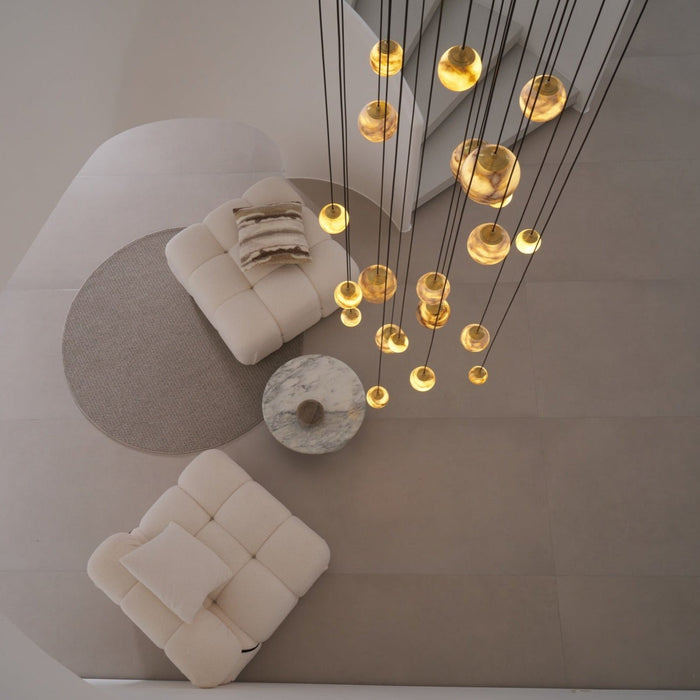 Sultana Alabaster Cluster Chandelier - Simprolos