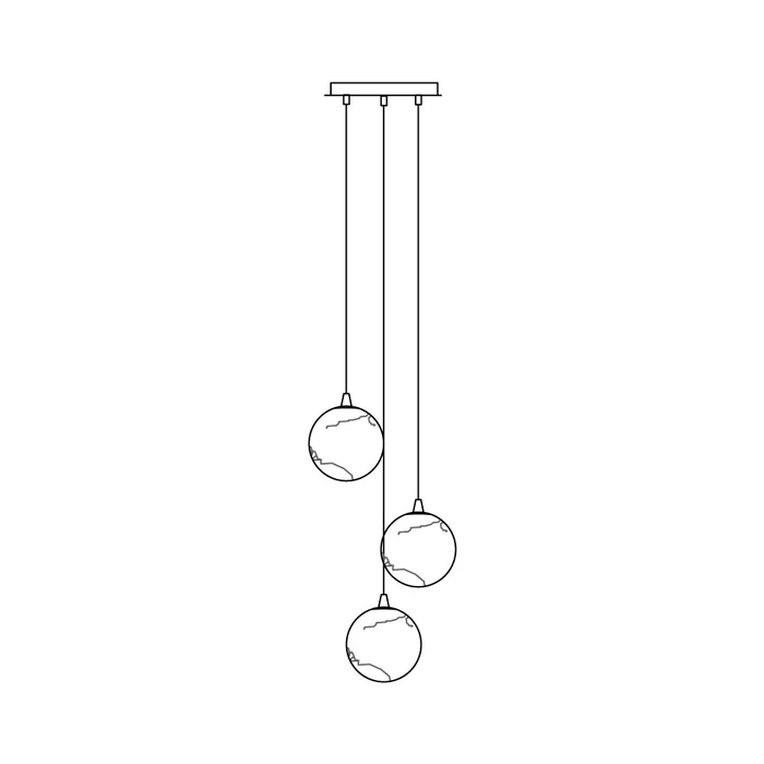 Sultana Alabaster Cluster Chandelier - Simprolos