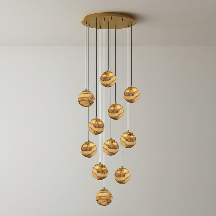 Sultana Alabaster Cluster Chandelier - Simprolos