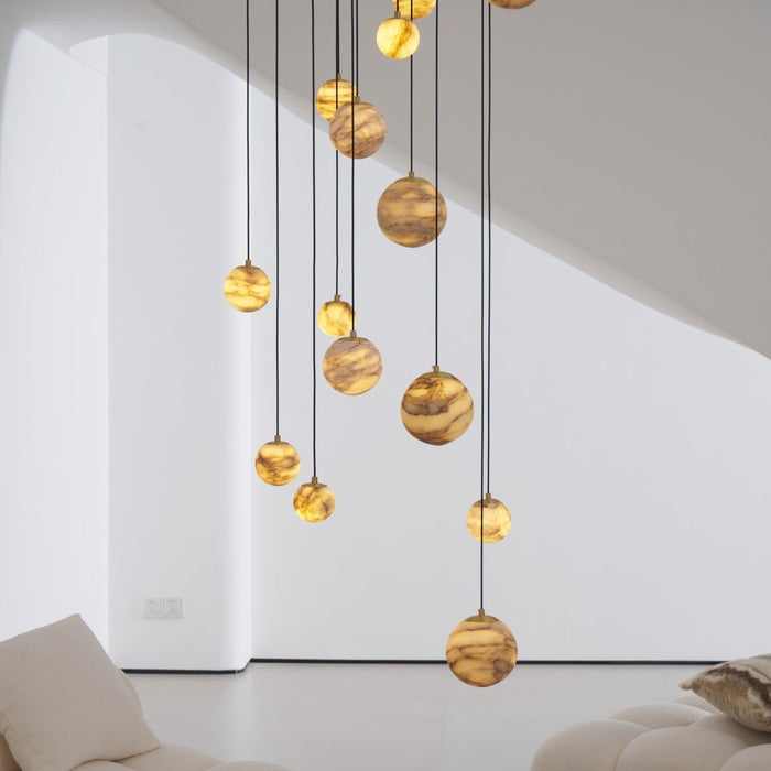 Sultana Alabaster Cluster Chandelier - Simprolos