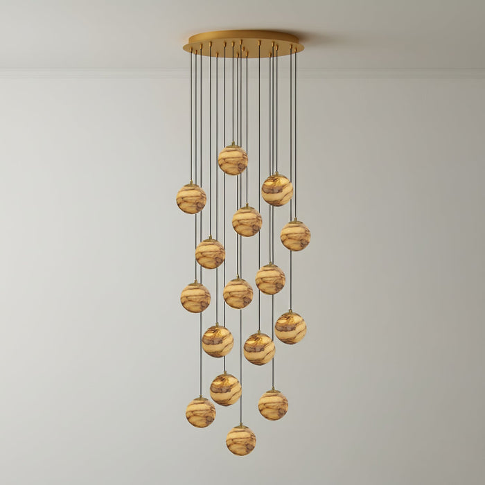 Sultana Alabaster Cluster Chandelier - Simprolos