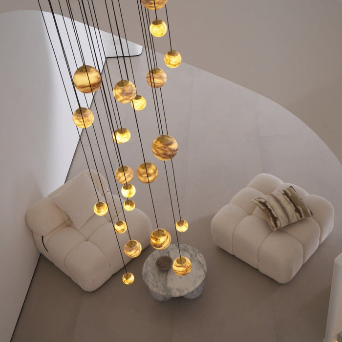 Sultana Alabaster Cluster Chandelier - Simprolos
