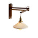 Swing Arm Walnut Wall Light - Simprolos